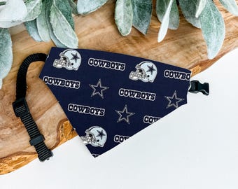 Dallas Cowboys Over the Collar Dog Bandana – NFL Pet Accessory