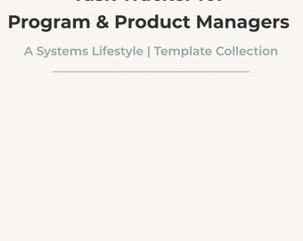 Un estilo de vida sistémico: Seguimiento de tareas para gerentes de programas y productos