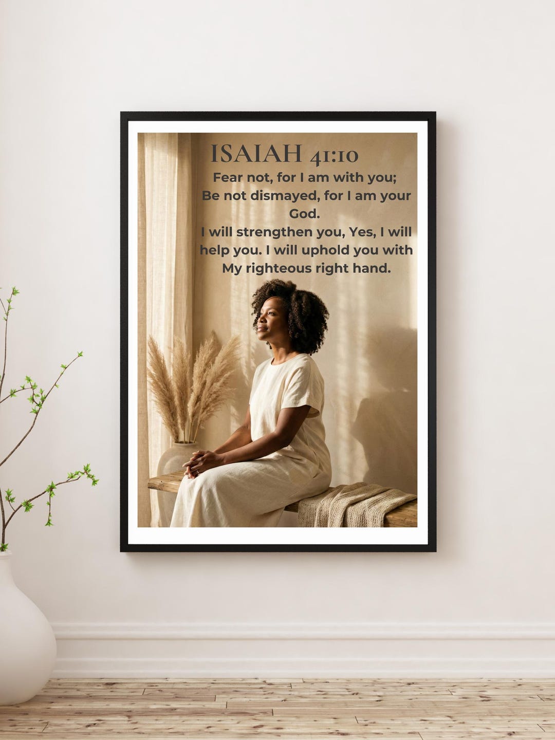 Isaiah 41:10 Wall Art Scripture Print Christian Home Decor - Etsy