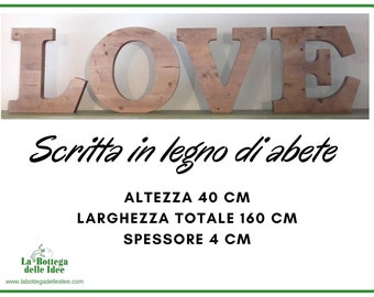 LOVE - Scritta H 40 cm