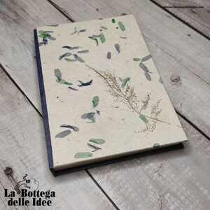 Agenda annuale grande "Petali Blu e Verdi"