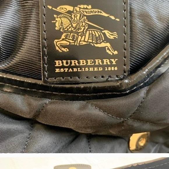 Burberry Prorsum Black Quilted Nylon Hobo Shoulder Bag Gold Hardware Padlock Burberry Prorsum Black Quilted Nylon Hobo Shoulder Bag Gold  main image 4