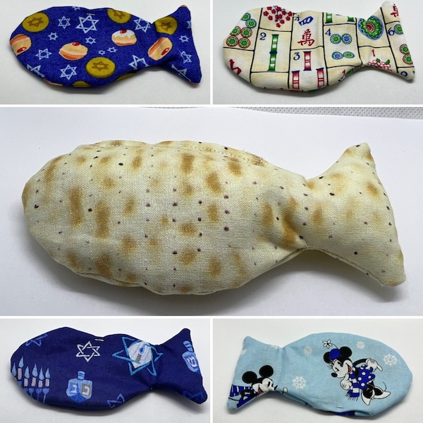 Jewish catnip toys, Passover cat toy, Mahjong cat toy, Hanukkah cat toy, Matzah cat, Dreidel cat, donut cat