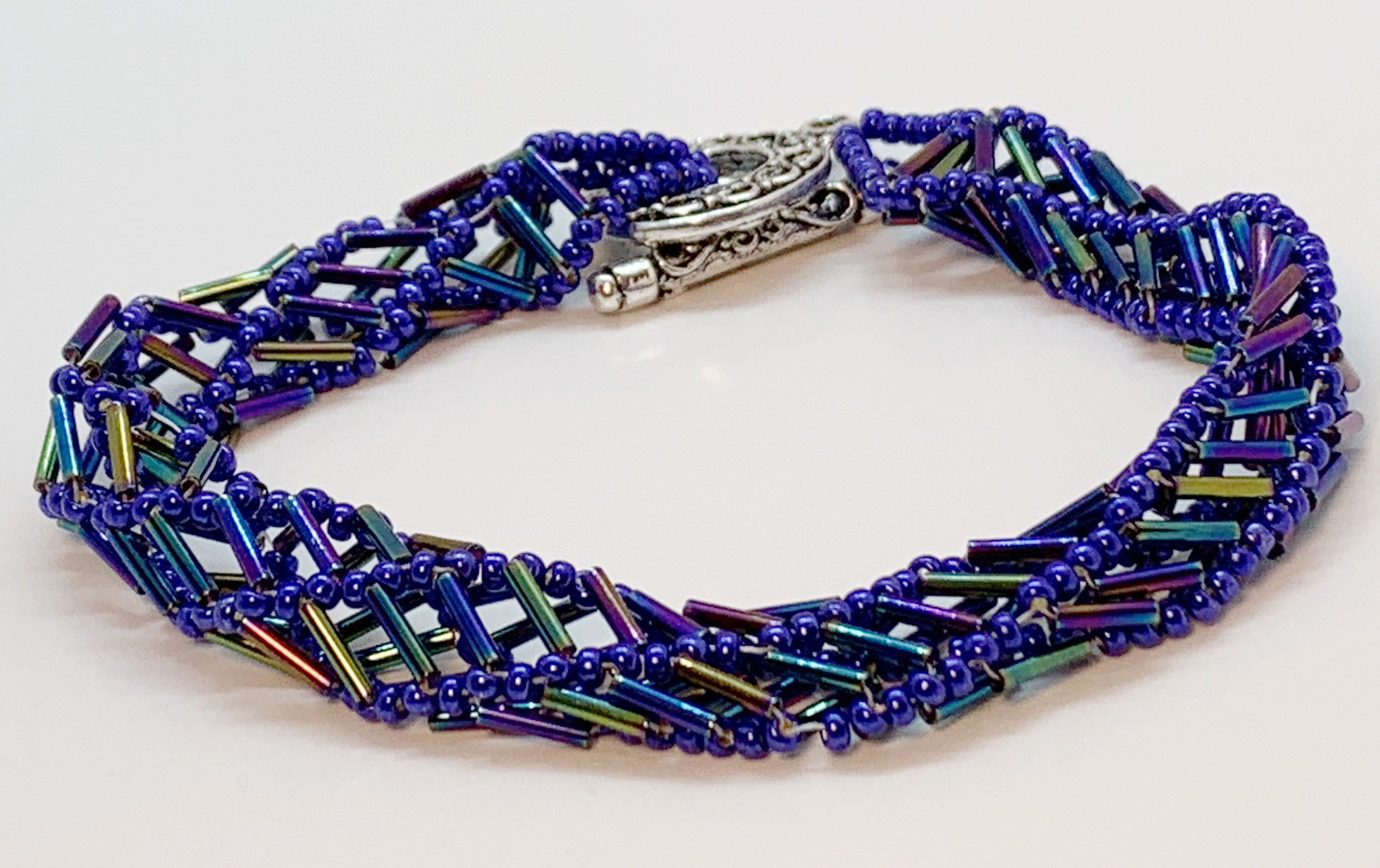 All Blues DNA BRACELET Msize Men's Blue Lapis Disc Bead & Forever