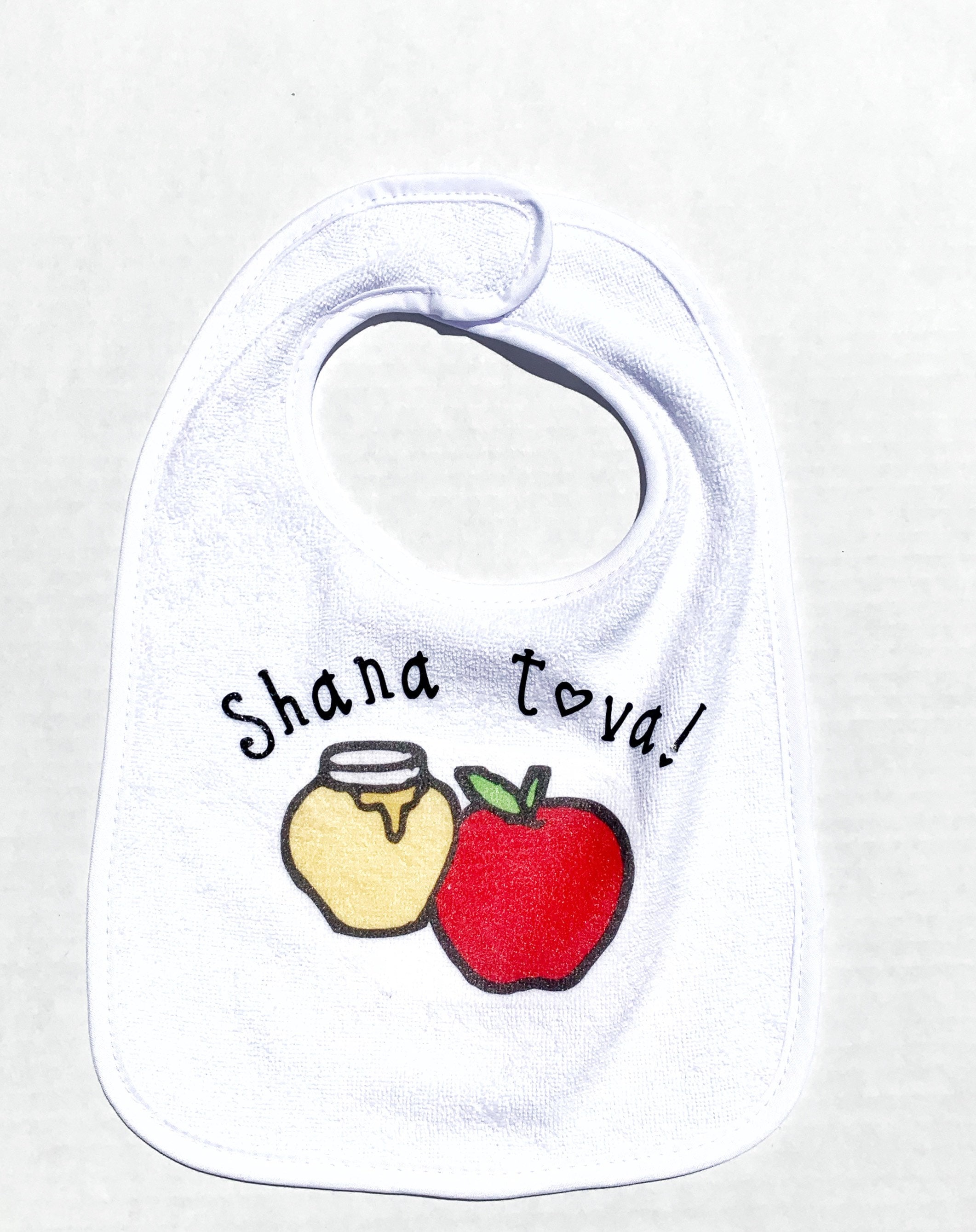 Jewish new year baby bib, Rosh Hashanah bib,  Shana tova! Jewish baby bib, Infant bib