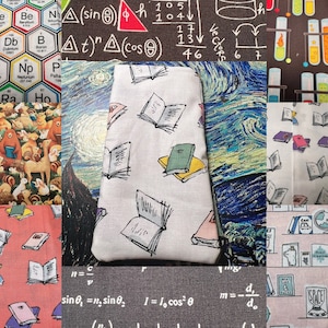Book lover catnip toys, Book fabric cat toy, Science cat toy, chemistry cat toy, math cat, science cat, English cat