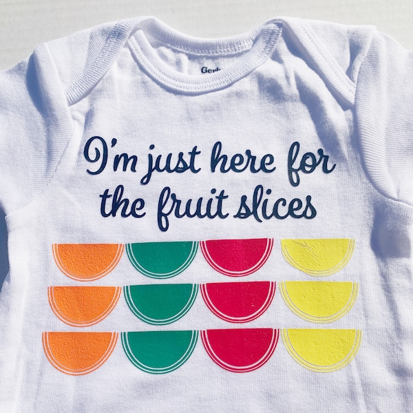 I'm Just Here for the Fruit Slices, Passover baby onesie, Passover T shirt, Fruit slices bodysuit, Pesach baby bodysuit, Jewish baby onesie