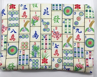 Mahjong zipper bag, Mahjongg pouch, Mahjong purse