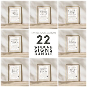 Modern hart vliegtuig route vintage reizen thema bruiloft tafel borden 5 x 7 8 x 10 sjablonen, aangepaste wereldkaart teken bundel canva digitale download