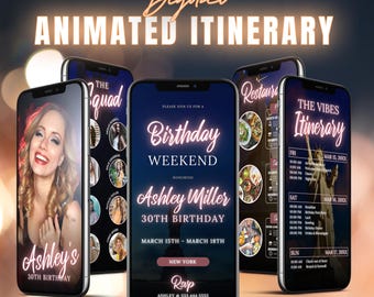 NYC Birthday Trip Itinerary Template, Statue of Liberty, Girls Weekend (Digital Download)