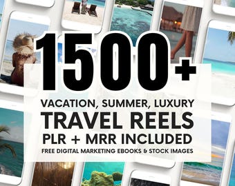 Canva Travel Reels Template, Social Media Content (Digital Download)