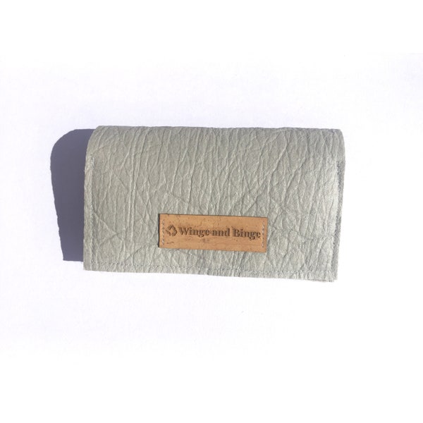 Pebble Grey Pina Purse | Vegan Leather Alternative Piñatex®