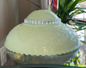 Green Glass Shade Etsy