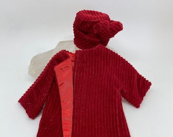 Vintage Barbie Corduroy Coat and Hat Set