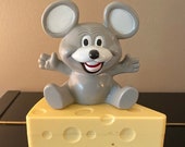 Vintage Blabber Mouth Mouse AM Transistor Radio 1985, Mouse Vintage Radio Mouth Moves 1985