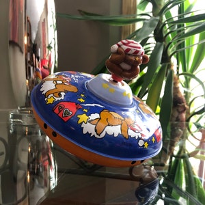 Sleepy Teddy Spinning Top Toy