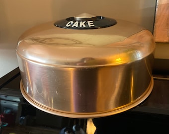 Vintage Kromex Cake Cover Copper Aluminum 1940s