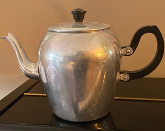 french Aluminium Kettle Vintage Kettle Military Camping