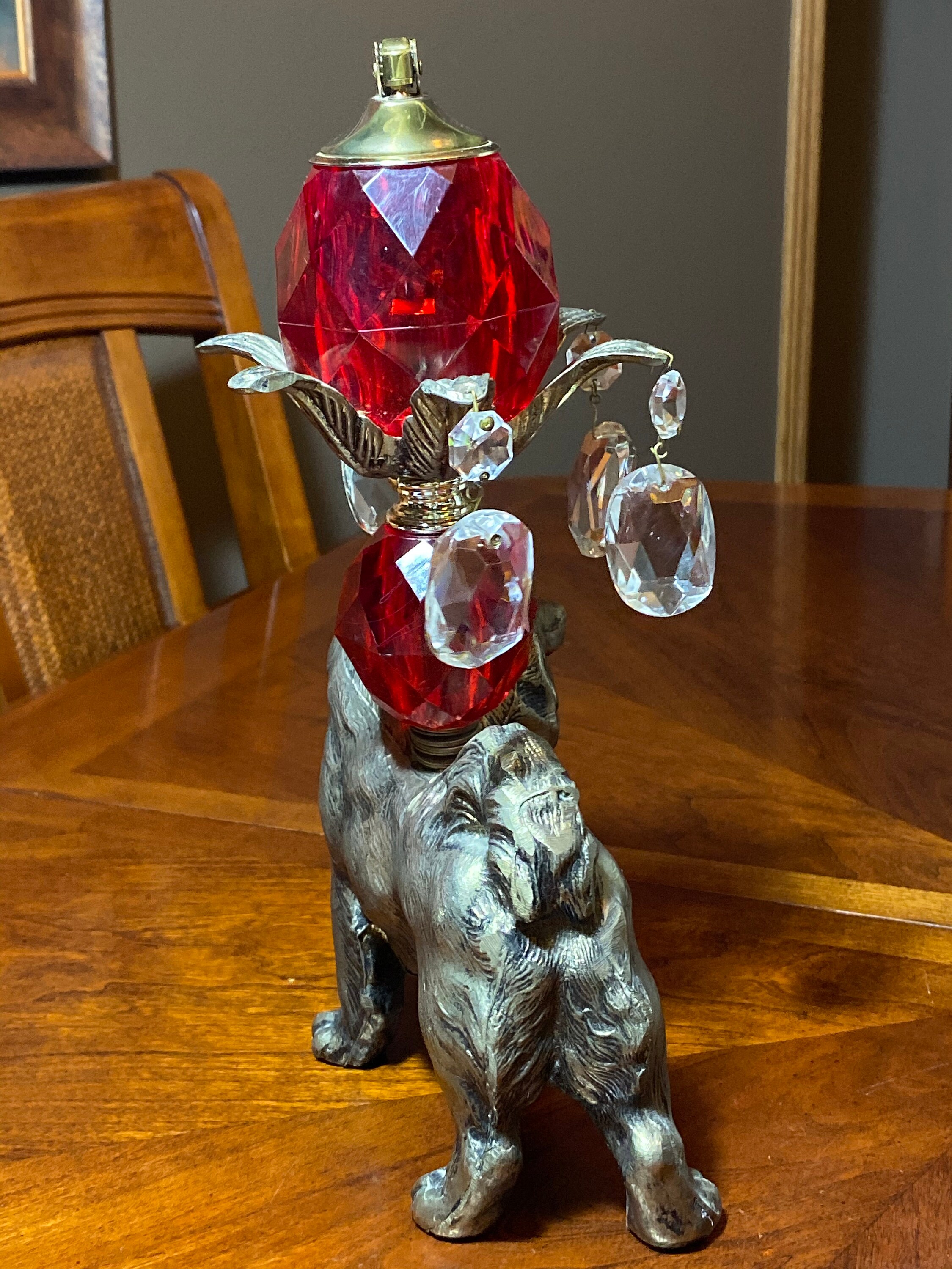 Vintage Dog Tabletop Lighter Metal 1960s Etsy