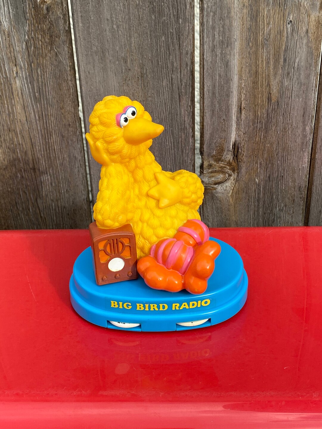 Vintage Big Bird Transistor Radio AM FM, Vintage Sesame Street Big Bird