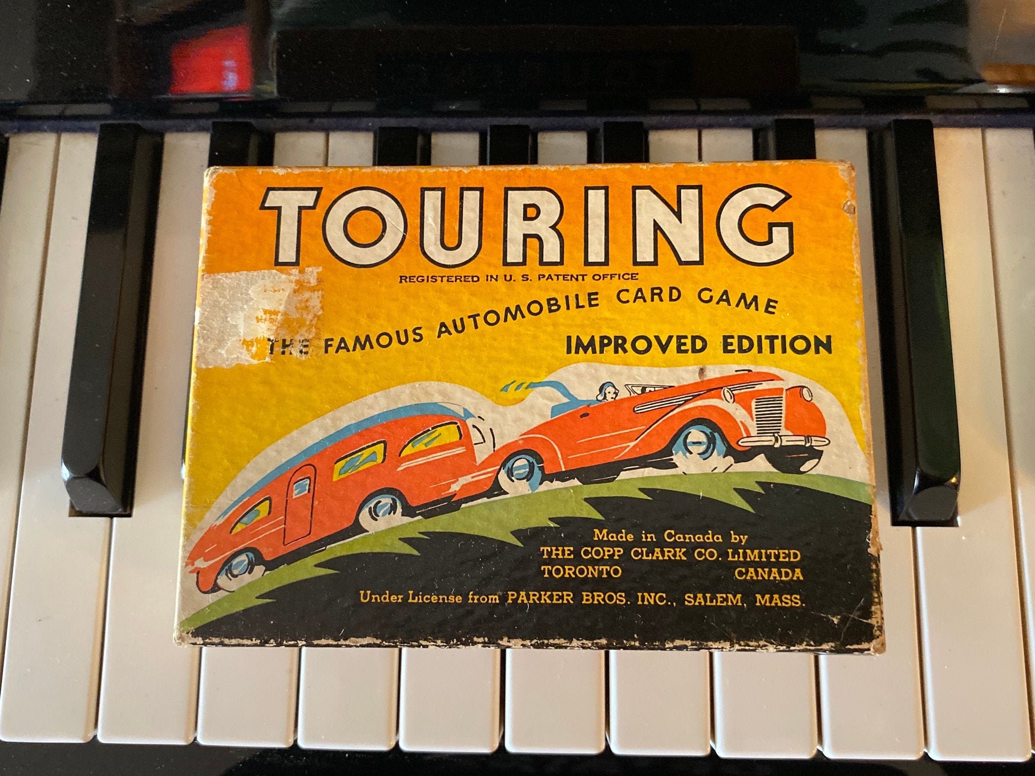 Vintage Touring Car Card Game 1947 Etsy Canada
