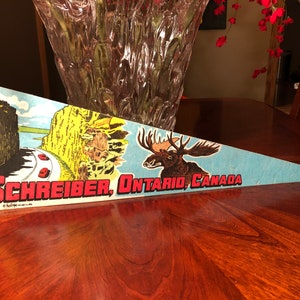 Schreiber Ontario Canada Pennant Vintage