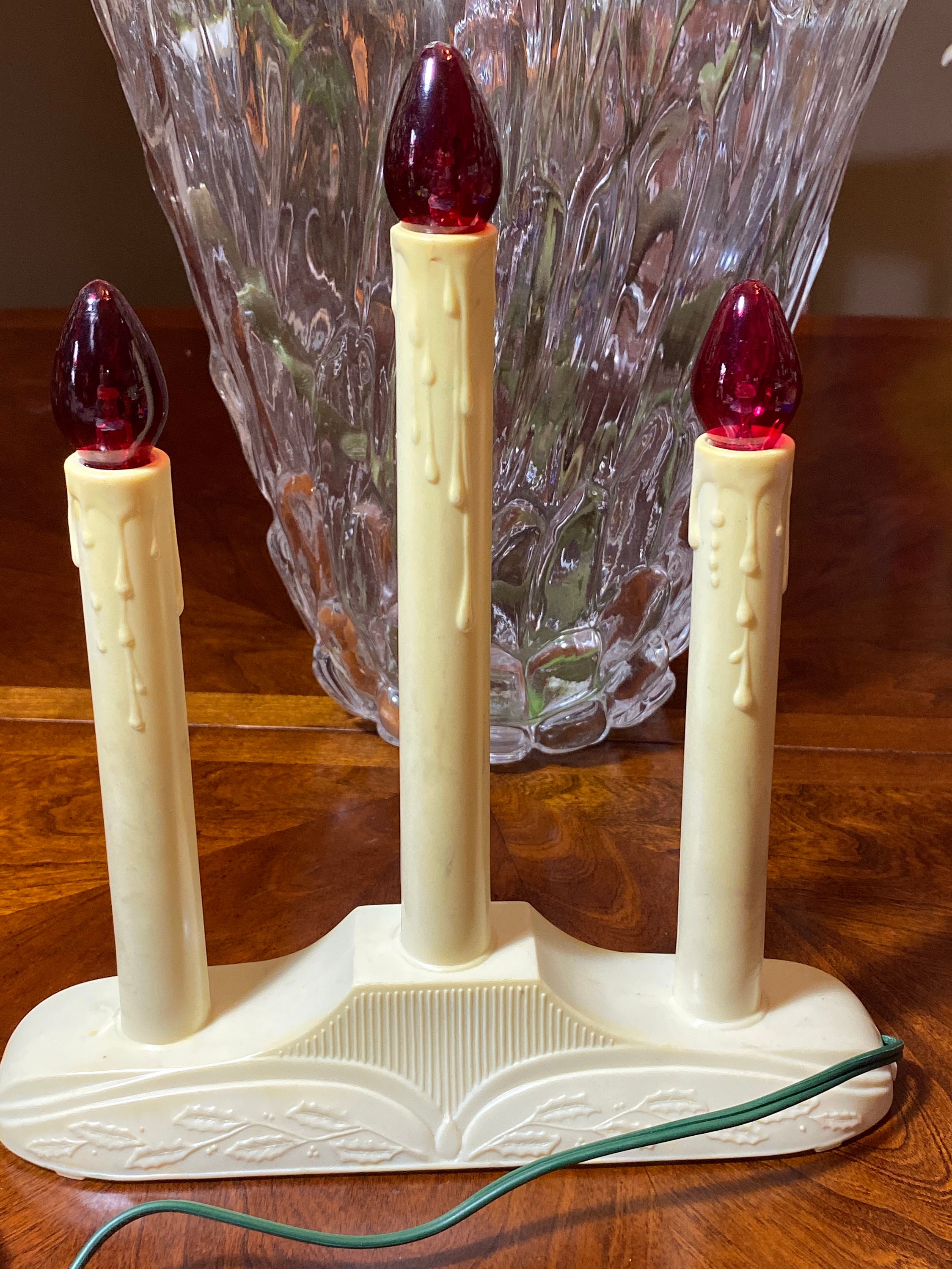 Vintage Plastic Christmas Candles 