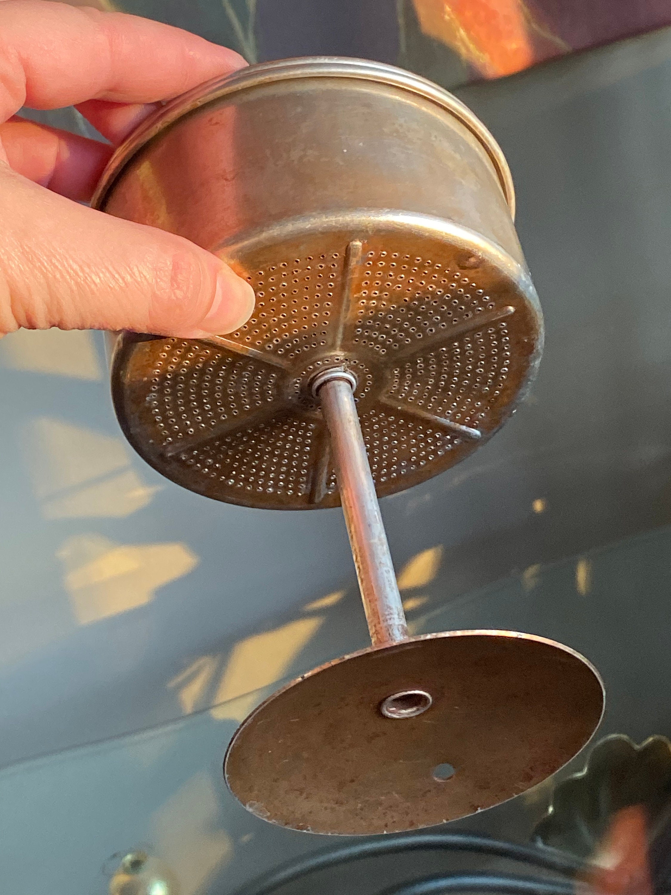 Vintage Aluminum Percolator 1950s Rustic Retro Percolator Etsy