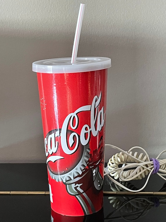 Vintage Telephone Coca Cola Fountain Cup 1980s, Vintage Coca Cola