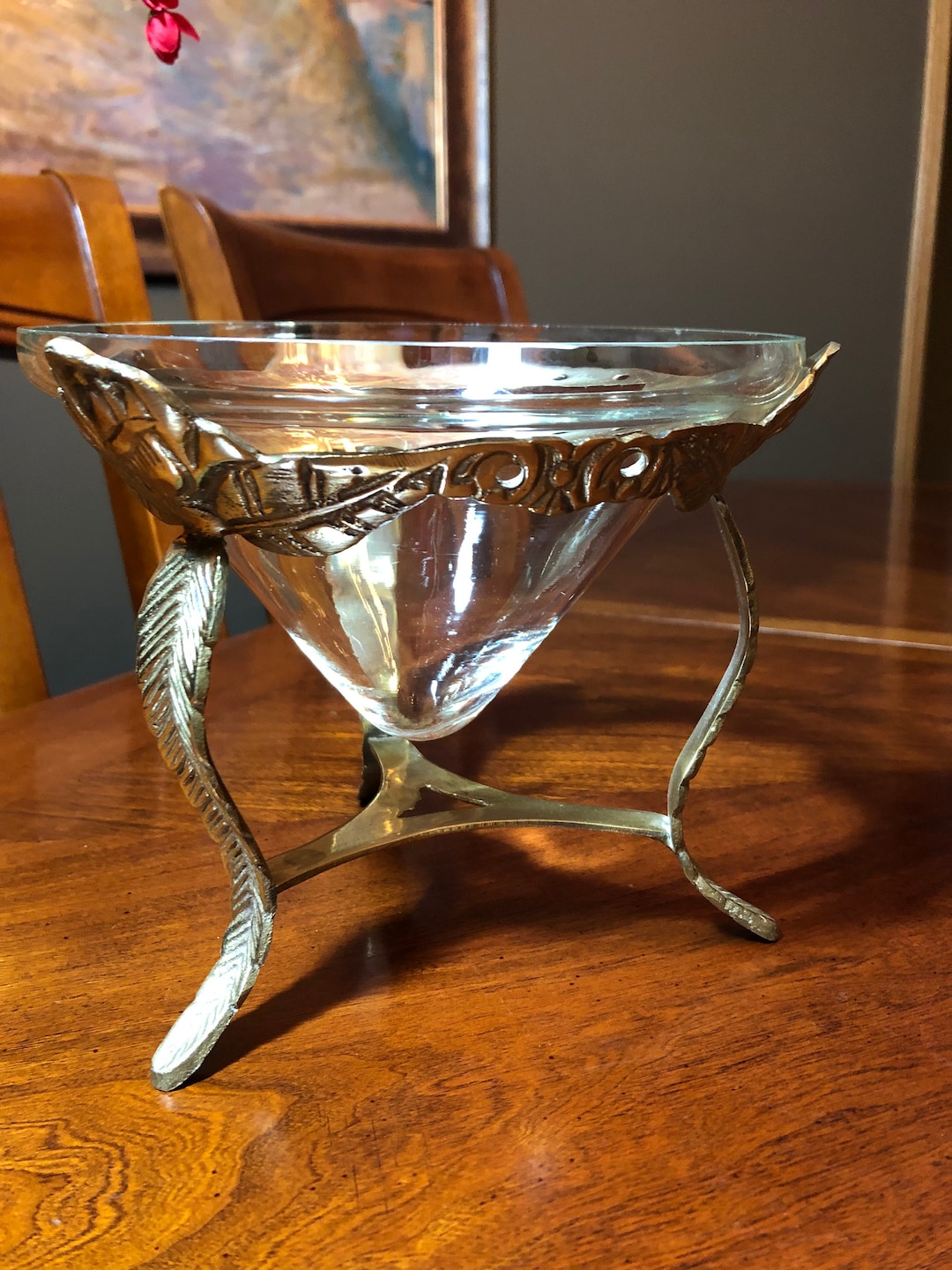 Vintage Brass Rose Bowl Etsy Singapore