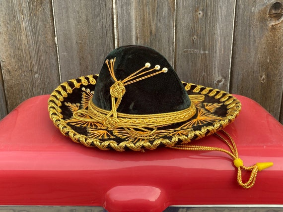 Vintage Pigalle Childs Sombrero 1970s 