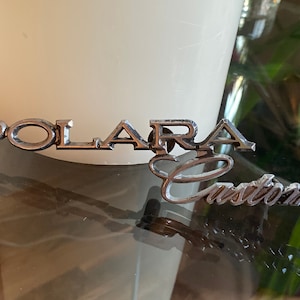 Dodge Polara Custom Typenschild Emblem 1972