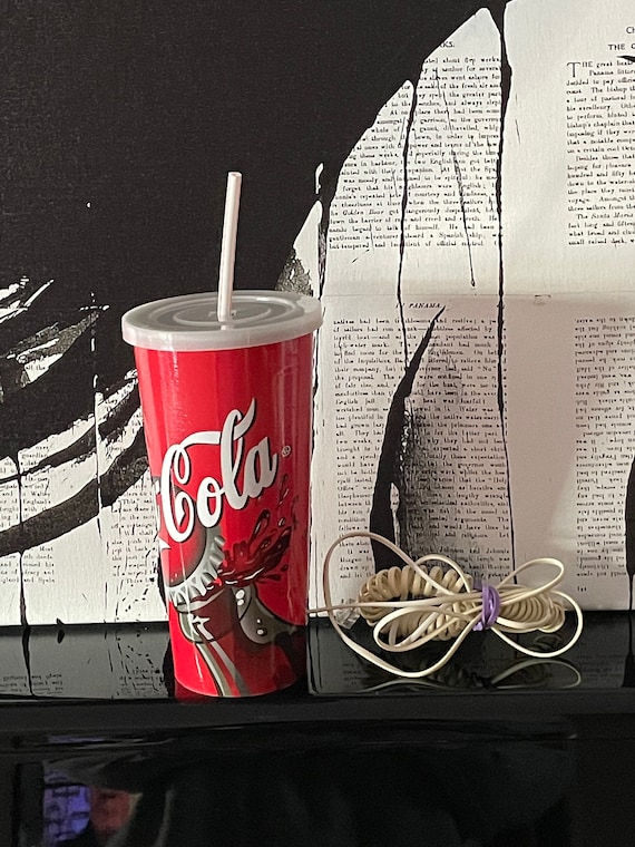 Vintage Telephone Coca Cola Fountain Cup 1980s, Vintage Coca Cola