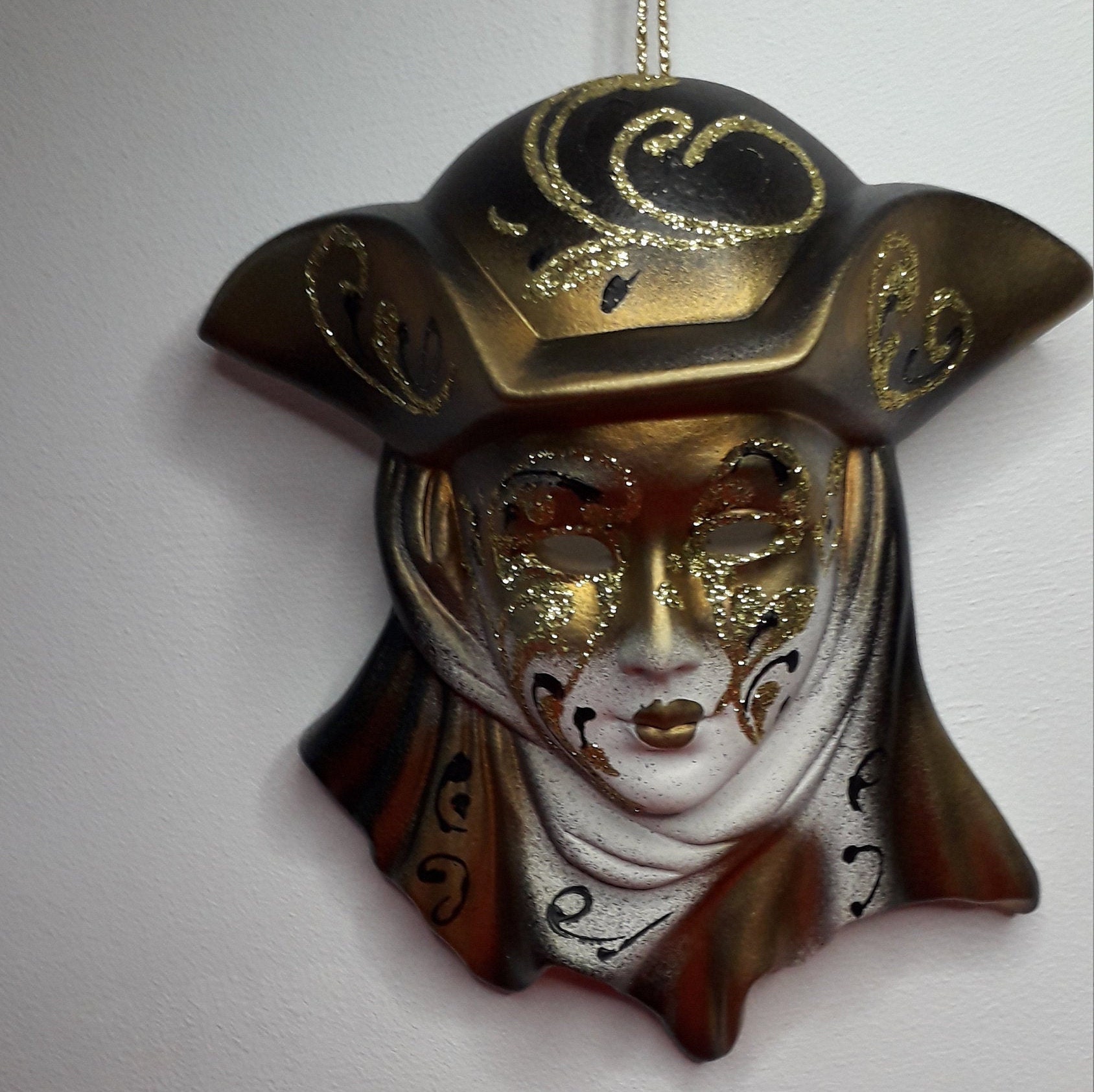 Italian Wall Mask Hand Painted Decorative Etsy