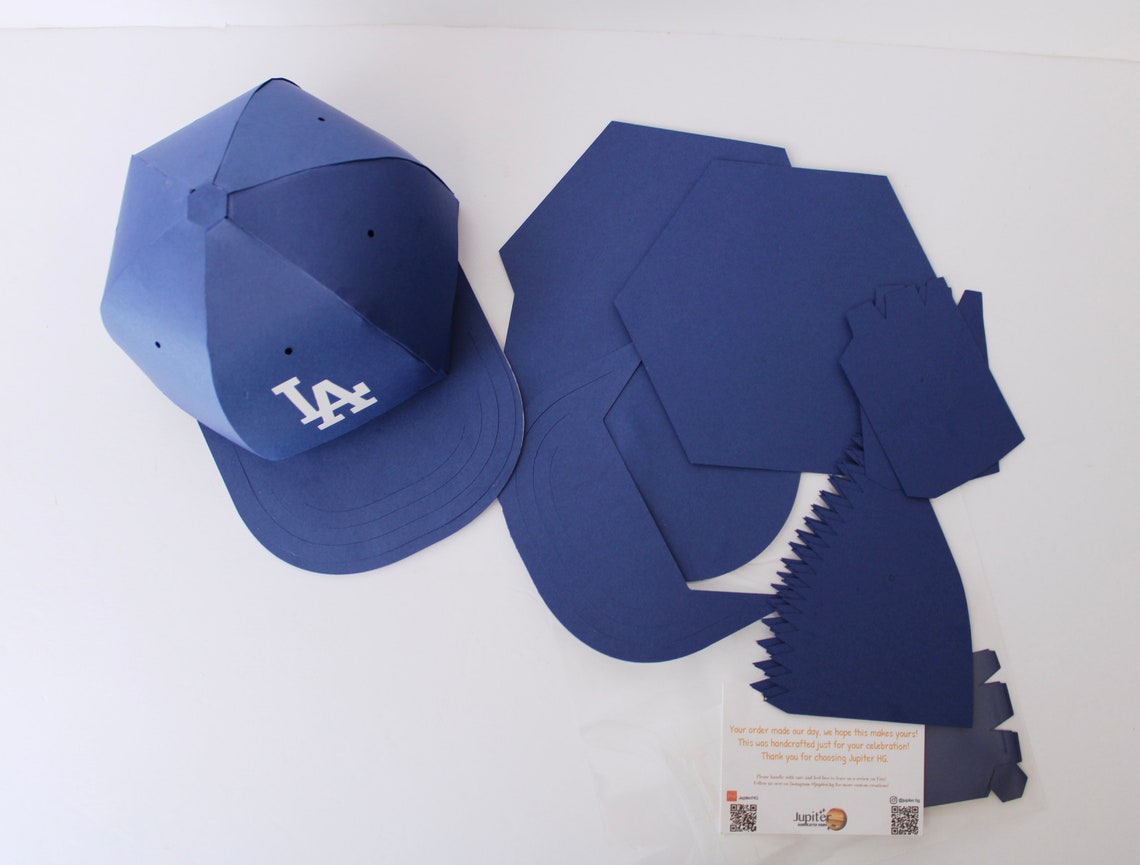 Mini Baseball Hat SVG Kit Cardstock Cricut Baseball Hat Etsy