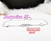 Special Offer Anklet Ladies 39 Anklet Number 8 Pendant Anklet Inlaid Zircon 925 Silver Metal Pendant Light Pendant Trend Romantic B0082