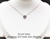Women 39 s Necklace Zircon Pendant Round Pendant Round Zircon Metal Necklace Rose Gold 925 Silver Chain Fashion Mother 39 s Day Mother Gift