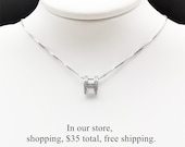 Ring Pendant Necklace 925 Sterling Silver H Letter Inlaid Zircon Minimalist Mother 39 s Day Girlfriend 39 s Gift Wife 39 s Gift Teacher 39 s Day