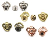 Solid Brass Stud Chain Rope Connector Joint Leather Craft Purse Handbag Fastener