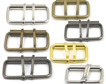 38mm 50mm Double Prong Roller Buckles Belt Strap Bag Clasp Strap Fabric Craft