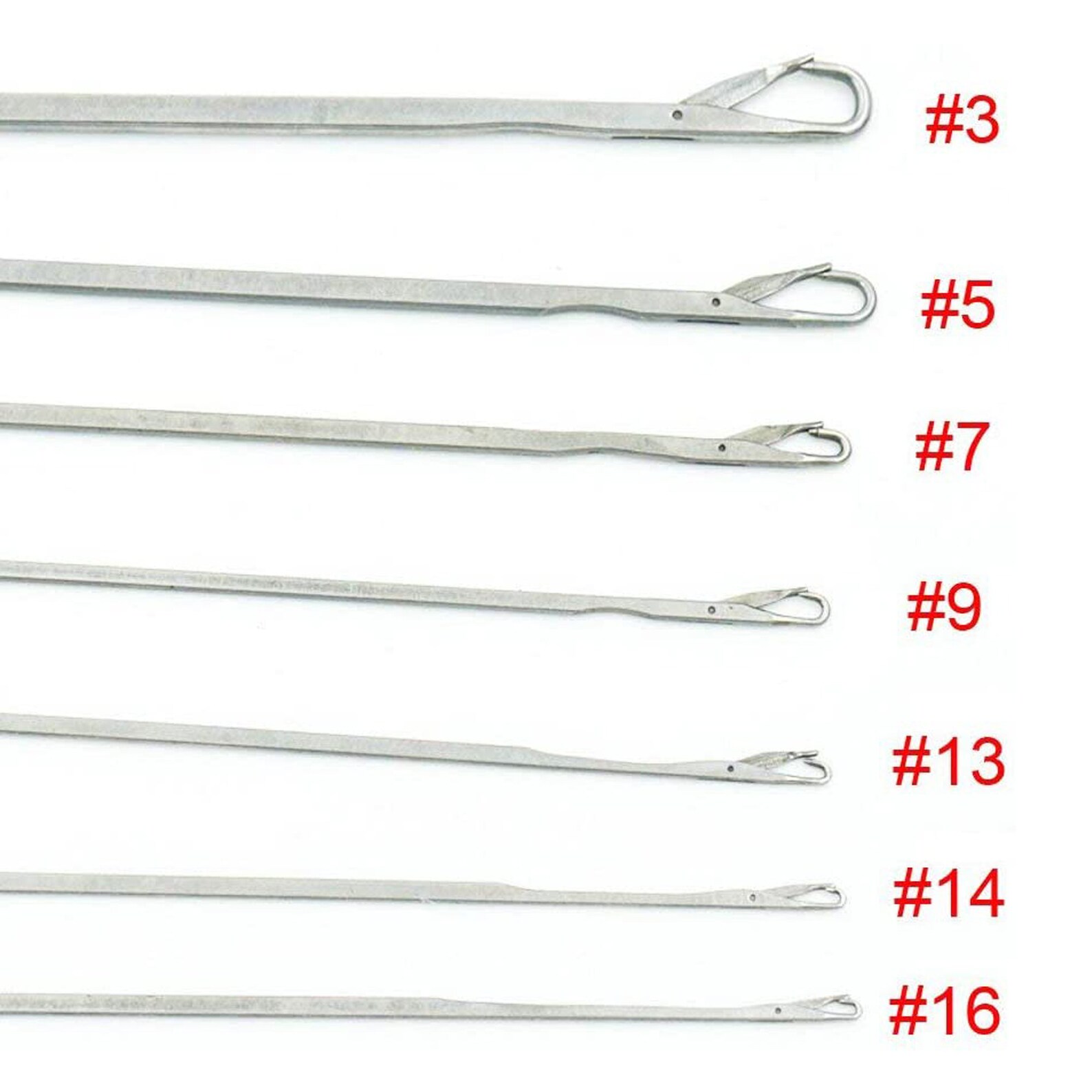 7 Size Latch Needles Crochet Hook Knitting Bearded Hooked Etsy