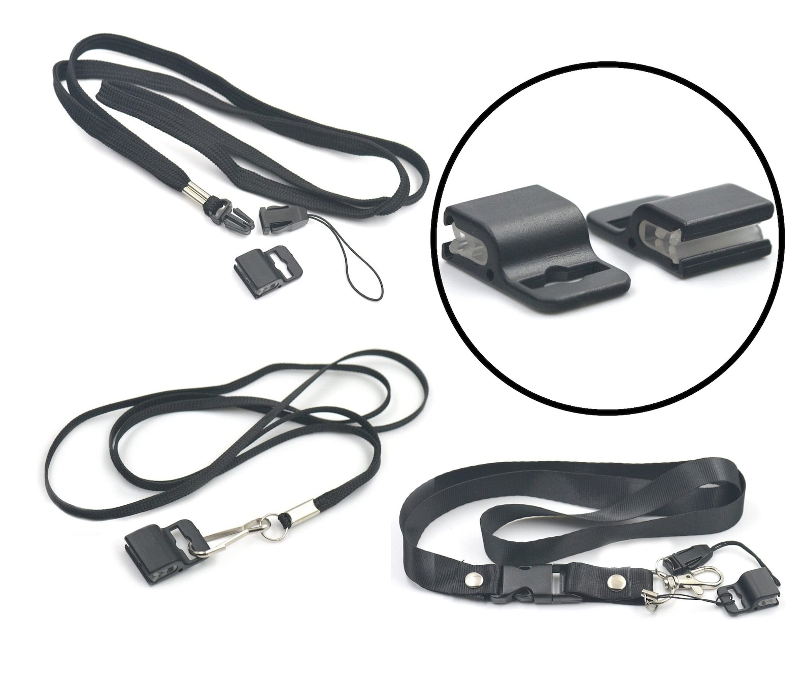 Gripper ID Badge Card Holder Plastic Black Clamp for Lanyards Etsy