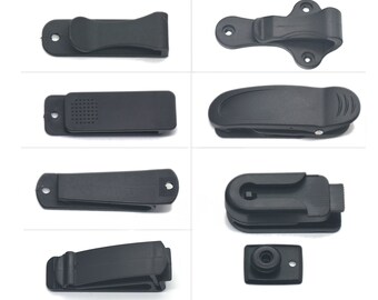 Cintura di plastica Clip Holster Sheath Clasp Hook Buckle Cintura Keyring Nero