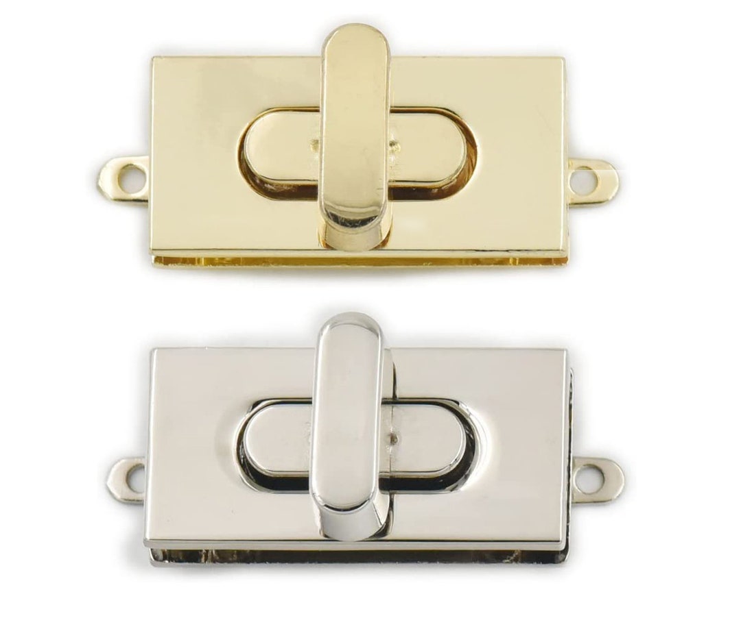 2 5 10 Sets Turn Button Latch Closure 4catch Tuck Leather Bag Etsy