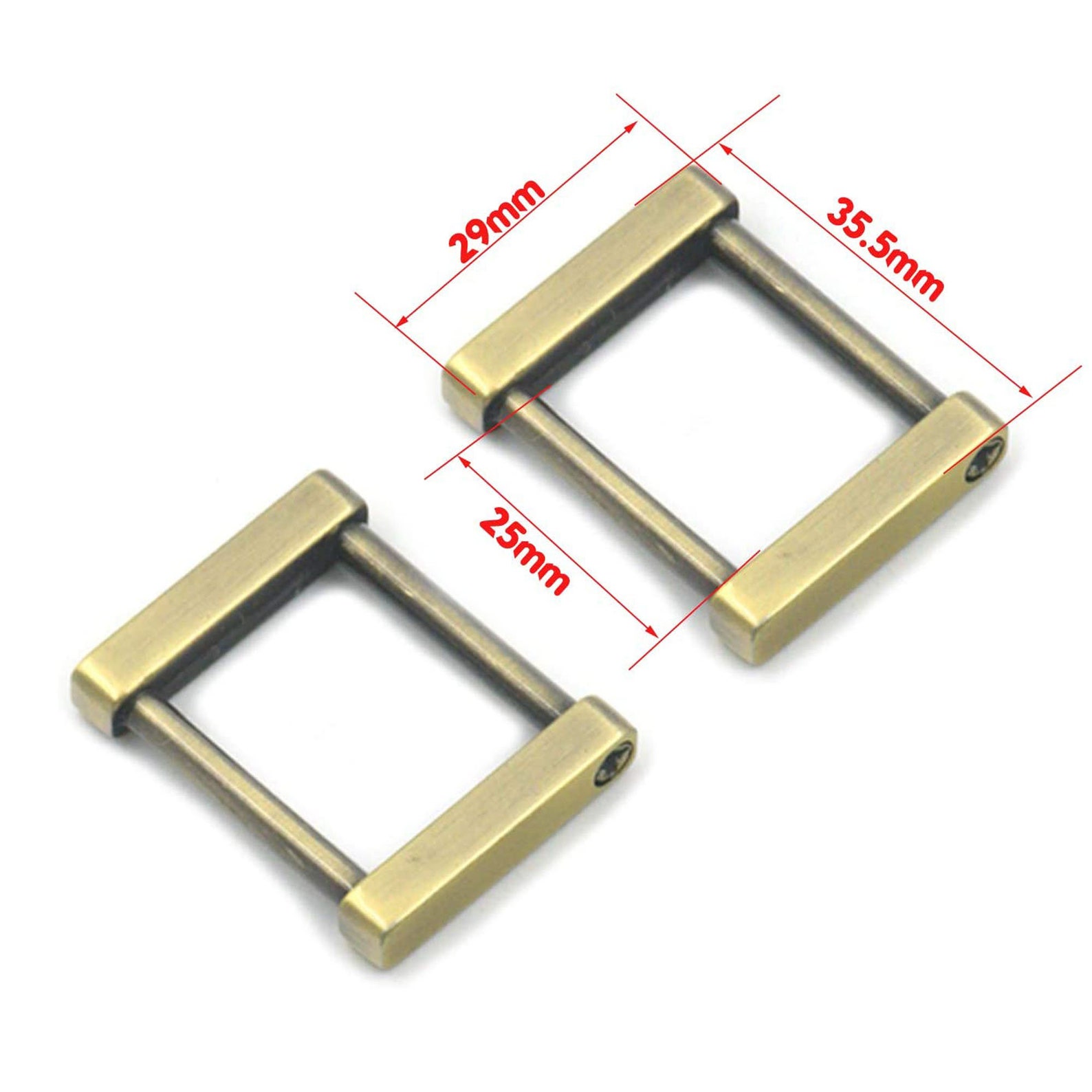 Metal 25mm Detachable Rectangle D Ring Bags Buckles Strap Etsy