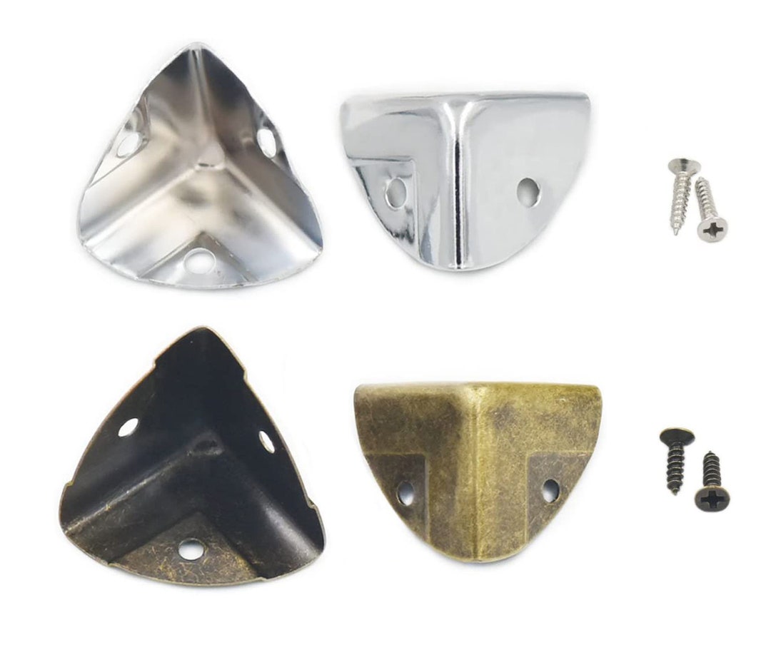 28mm 22mm Metal Box Corners Protectors Protect Edge Clip Wooden Door