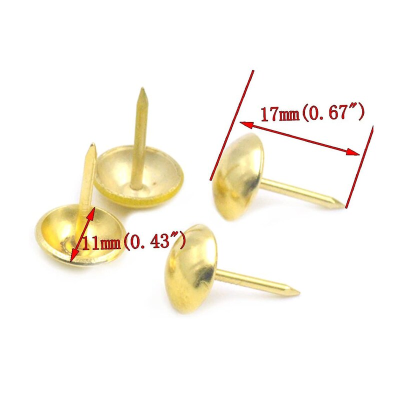 Tack Push Pins Upholstery Doornail Button Furniture Jewelry Etsy