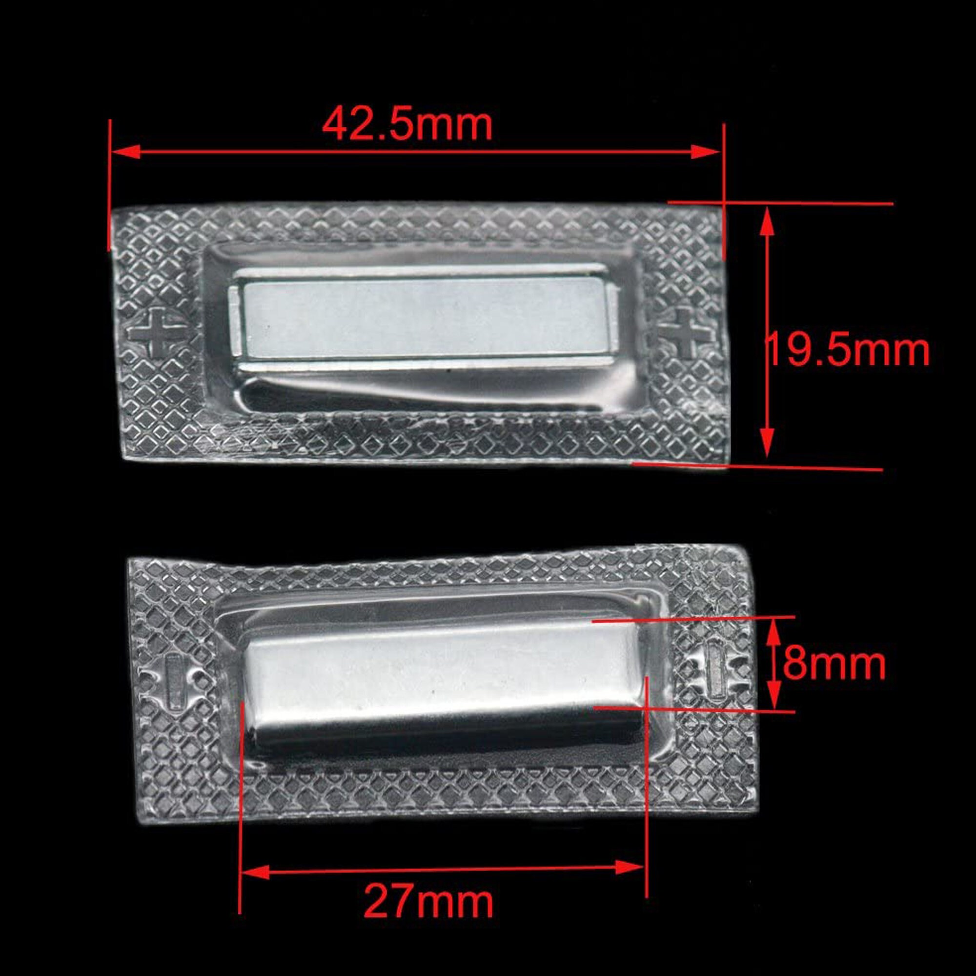 Amazon.com: Bluemoona 6 Sets - Hidden Sew-in PVC Magnetic Snap Rectangle  27mmx8mmx3mm Closure Purse Handbags Button