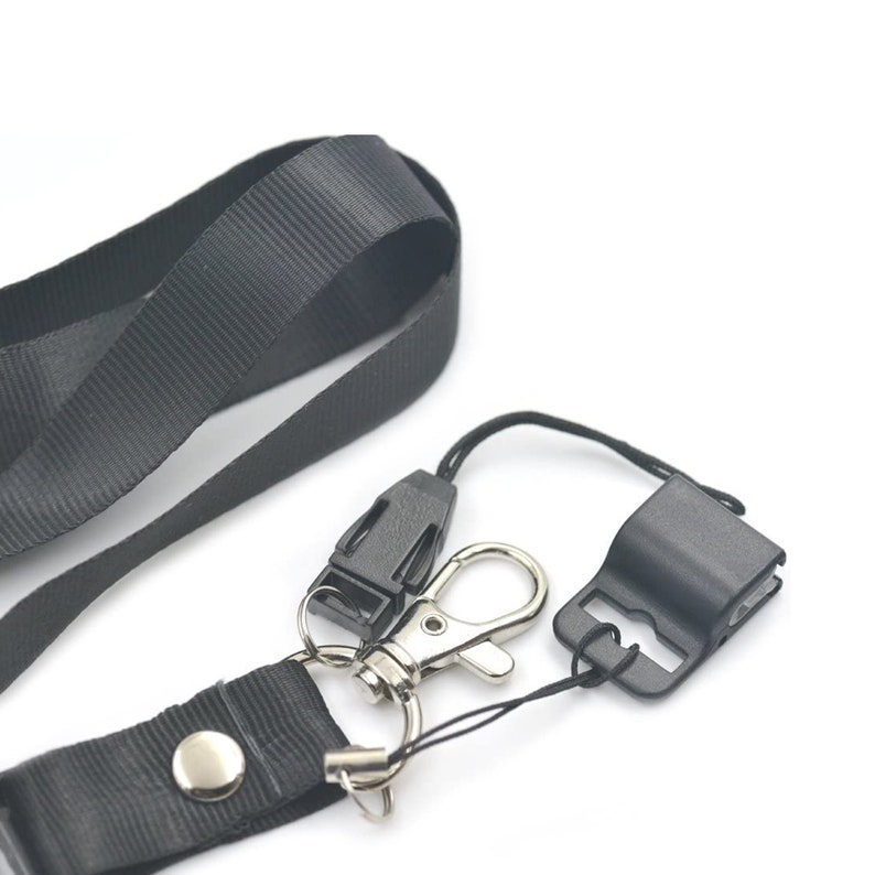 Gripper ID Badge Card Holder Plastic Black Clamp pour lanyards Etsy