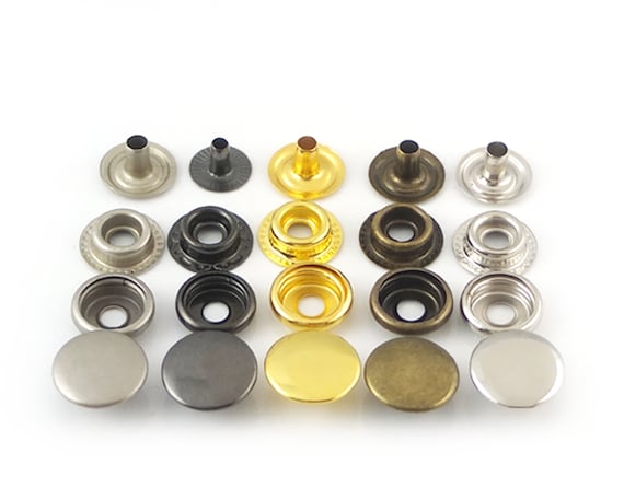 Gold,1//2 12mm 100 Pcs Rapid Rivet Button Snap Leather Craft Fasteners Hardware
